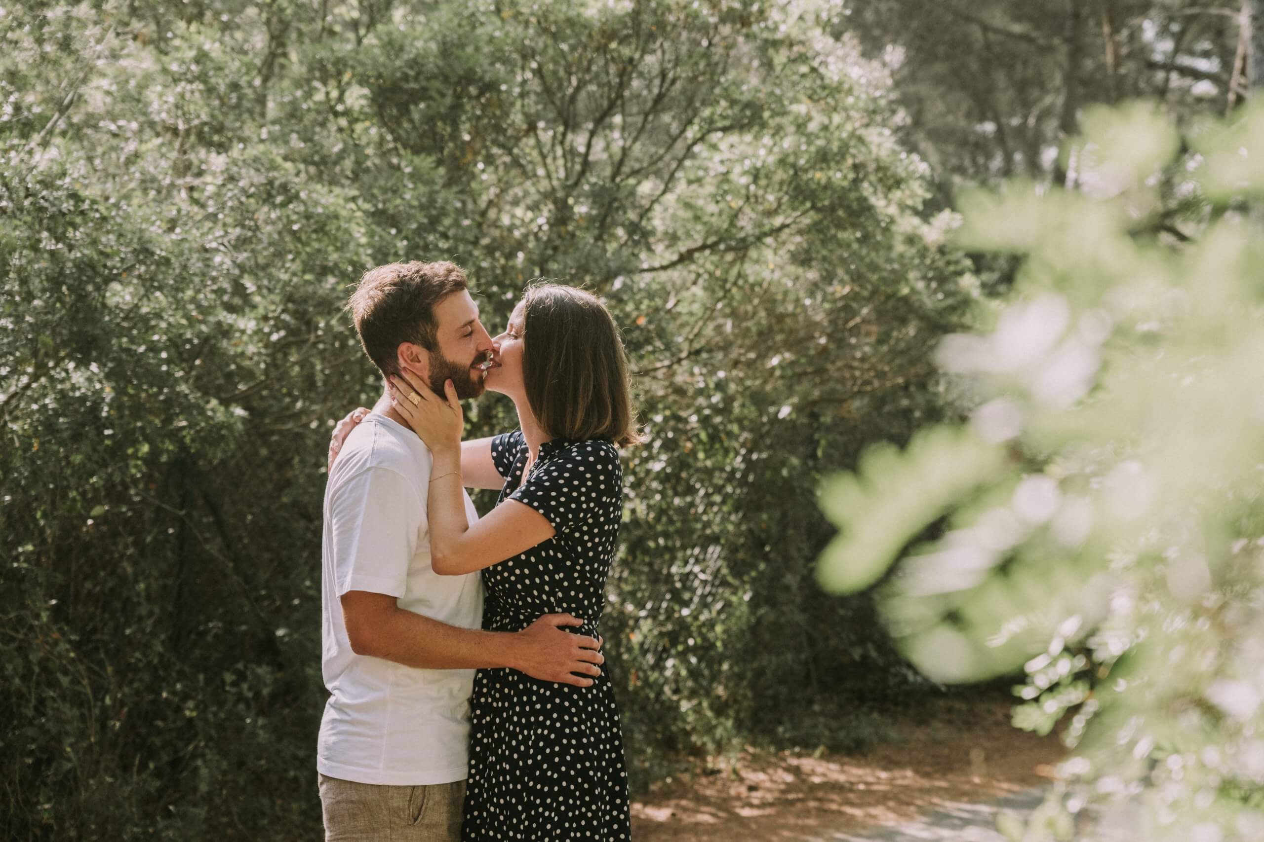 baiser couple bois des Aresquiers Frontignan